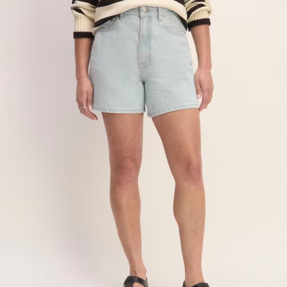 Everlane The A-Line Denim Short Size 28